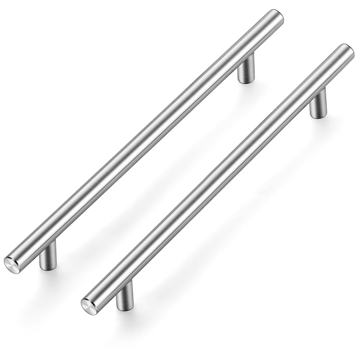 Cabinet Pulls,10" Length,7-1/2" Hole Center,Brushed Nickel,5 Pack