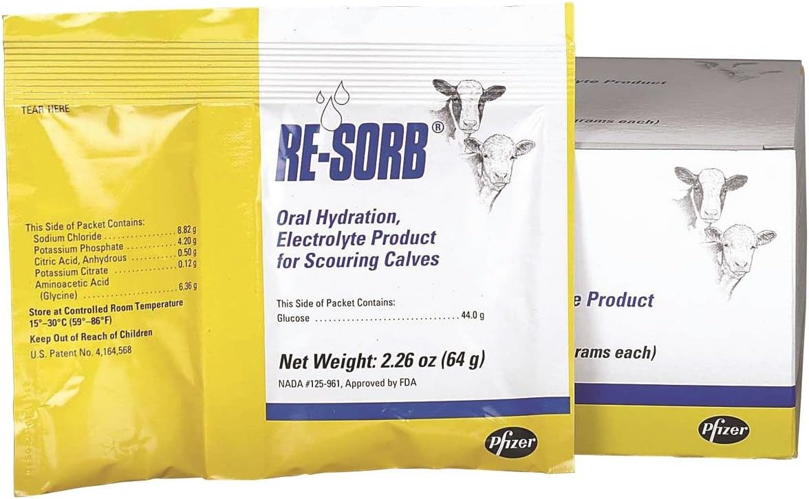 Animal Health, 64g 8142 Resorb Electrolyte Packet