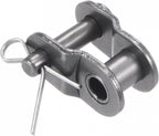 uxcell 12Pcs #25 Chain Offset Half Link Roller, 1/4" Pitch Carbon Steel, Standard Chain End Connector Split Links for 04C Chain