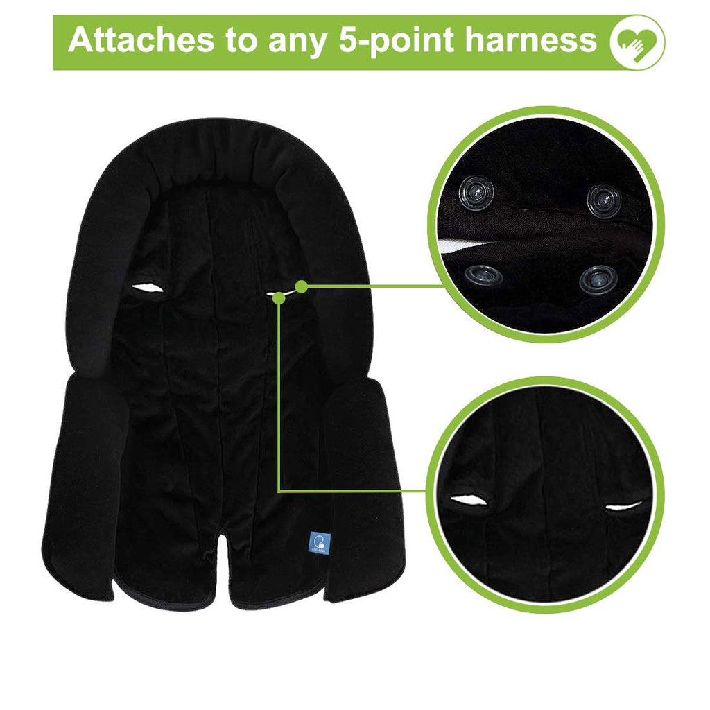 Upgraded 3-in-1 Babybody Support for Newborn Infant Toddler - Extra Soft Car Seat Insert Cushion Pad, Perfect for