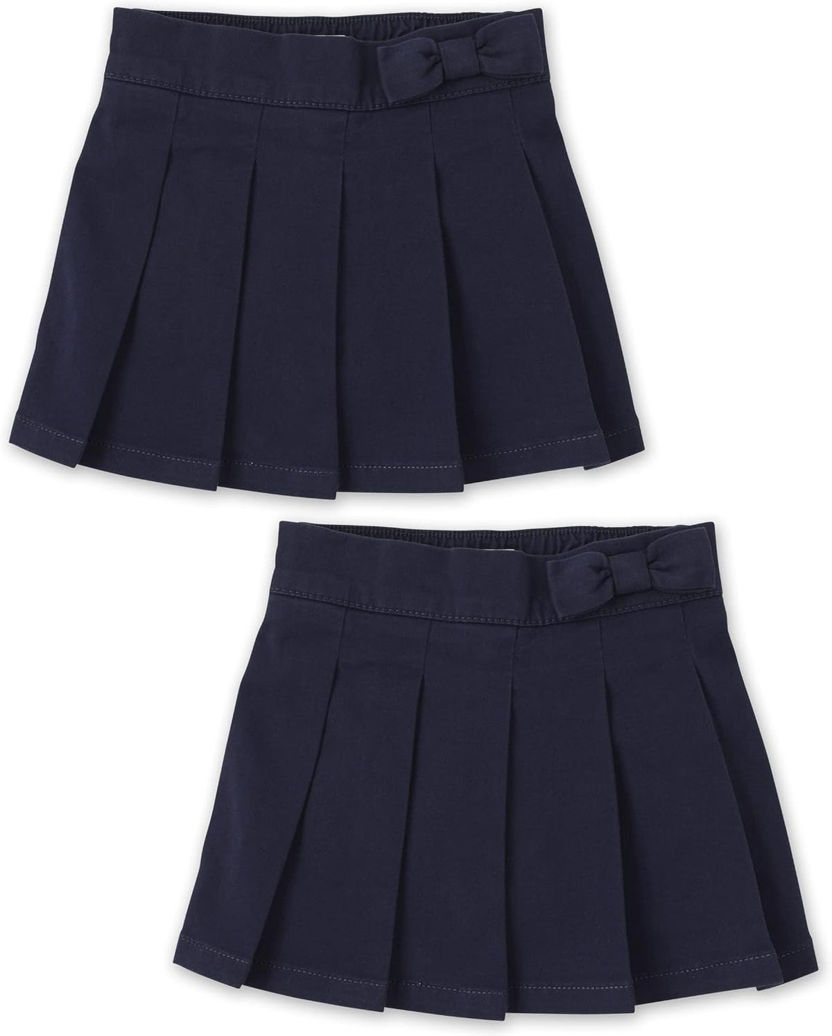 Toddler Girls' Uniform Bow Pleated Skort