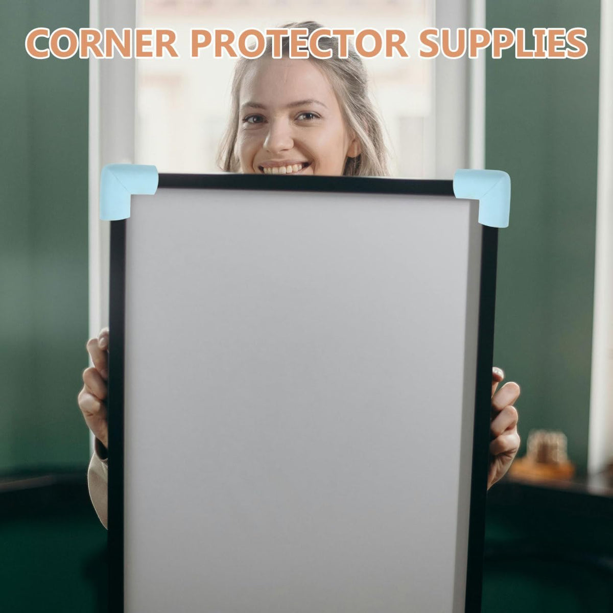 Foam Corner Protectors 12 Pack U-Shaped Sky-Blue
