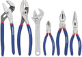 Large Pliers & Wrench Set 6-Piece (10" Water Pump, 10" Slip Joint, 8" Long Nose, 8" Linesman, 6" Diagonal, 8"