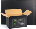 10x7x6 Inch Medium Shipping Boxes 30 Pack, Black Corrugated Cardboard Box, Mailing Packaging Boxes for Small Business