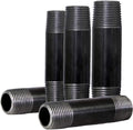 SUPPLY GIANT OQCM3840-5 Nipple pipe, 3/8 in. x 4 in, Black, 5 Pack