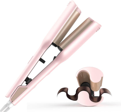 Waver Hair Tool,Mini Waver Curling Iron，Curling Iron Hair Crimper Waver，Ionic Deep Waver Curling Wand with Ceramic 2