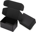 6x4x3 Small Black Shipping Boxes - 24 Pack Corrugated Cardboard Mailing Box Packaging for Small Business - Tab