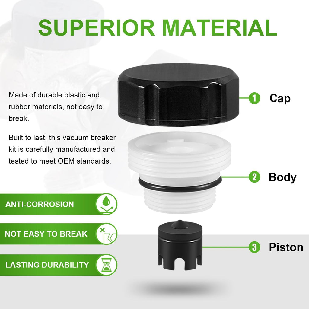 Replaces for VACVBKX1B Vacuum Breaker Replacement Kit for Traditional Anti-Siphon Frost-Free Sillcock Valves (1 Pack)