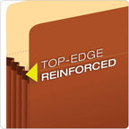 Expanding File Pockets, Letter Size, 5.25" Expansion, Reinforced with DuPont Tyvek Material, Redrope, 10 per Box