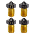 4-Pack Non Stick PTFE Coated m6 Nozzle 0.6mm Compatible with Anycubic Kobra Mega S X Chiron, Prusa i3 MK3S Prusa Mini