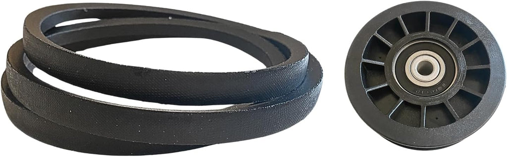 Z246 Drive Idler Pulley and Belt Kit Compatible with Husqvarna Z254F Z200 CZ3815 CZ4217 CZ42175 460ZX RZ4623 Z5424 Z4824 Parts Replaces 539110311 539110411 Aftermarket Deck Drive Kit