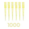200uL Universal Non-Filter Pipette Tips, Sterile Low Binding Yellow Pipet Tips with Graduation, DNase/RNase Free