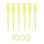 200uL Universal Non-Filter Pipette Tips, Sterile Low Binding Yellow Pipet Tips with Graduation, DNase/RNase Free