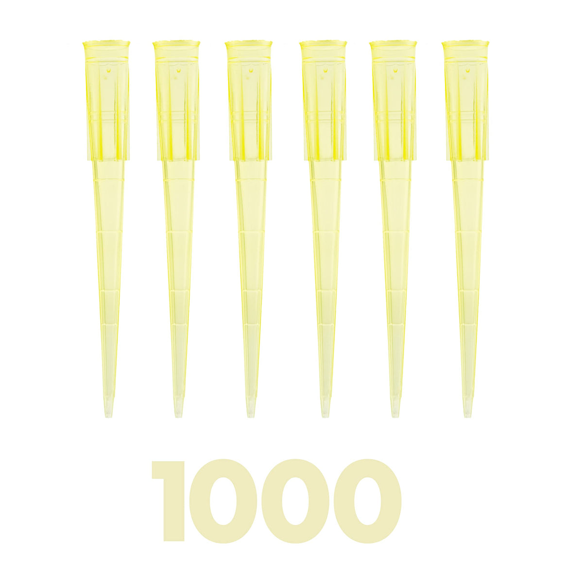 200uL Universal Non-Filter Pipette Tips, Sterile Low Binding Yellow Pipet Tips with Graduation, DNase/RNase Free