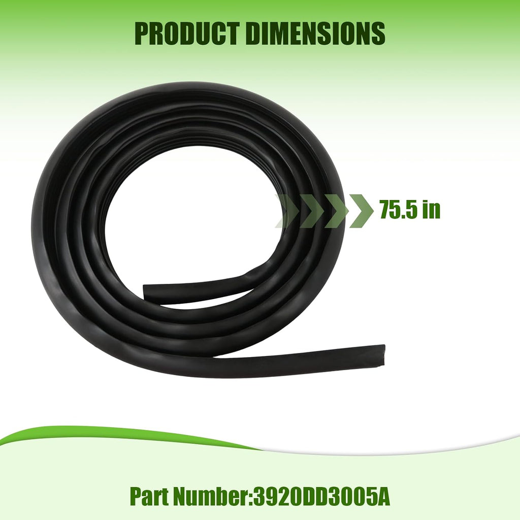 Dishwasher Rubber Door Seal, Door Gasket Replacement, Fits for LG LDS5540ST LDS5540WW