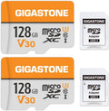 128GB Micro SD Card 2-Pack, A1 V30 4K Video Recording, Compatible with Security Camera, Dash cam, Drone, 95MB/s