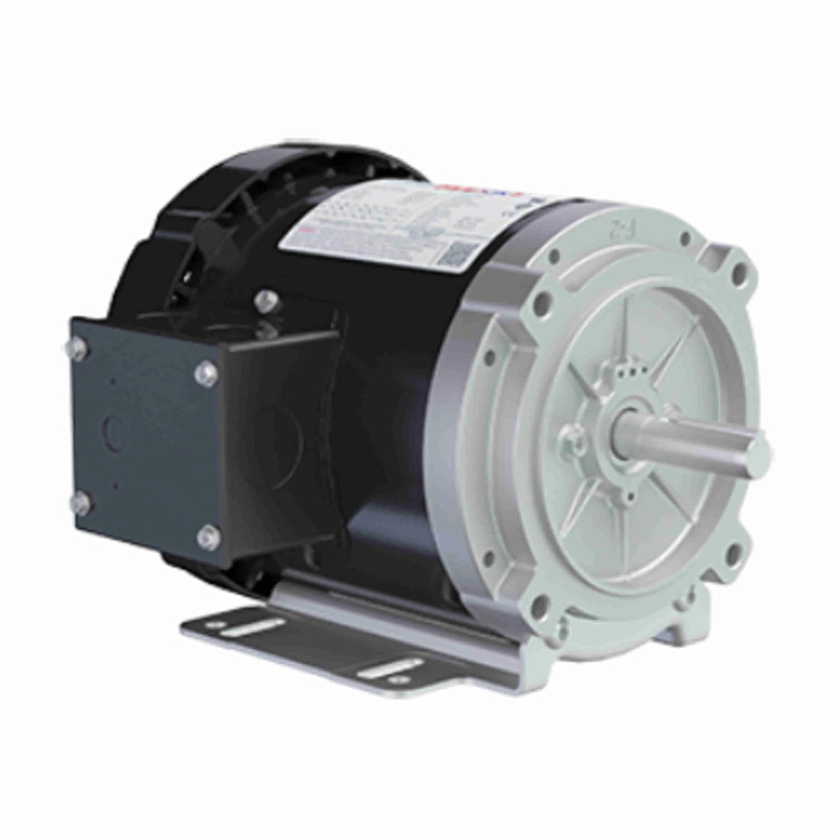Marathon FLEX-IN-1 General Purpose Motor, 0.75 HP, 3 Ph, 60 Hz, 208-230/460 V, 3600 RPM, 56C Frame, TEFC - FX34BK002