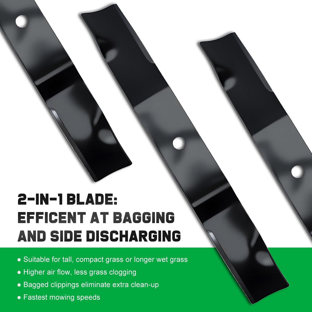 Grasscool Ikon XD 52 inch Deck Ariens Mower Blades Replacement Bagging