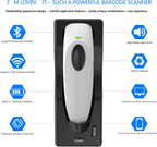 Bluetooth Wireless Handheld Barcode Scanner with Base 2.4G Wireless+USB Wired 1D 2D Barcode Scanner QR PDF417 Data