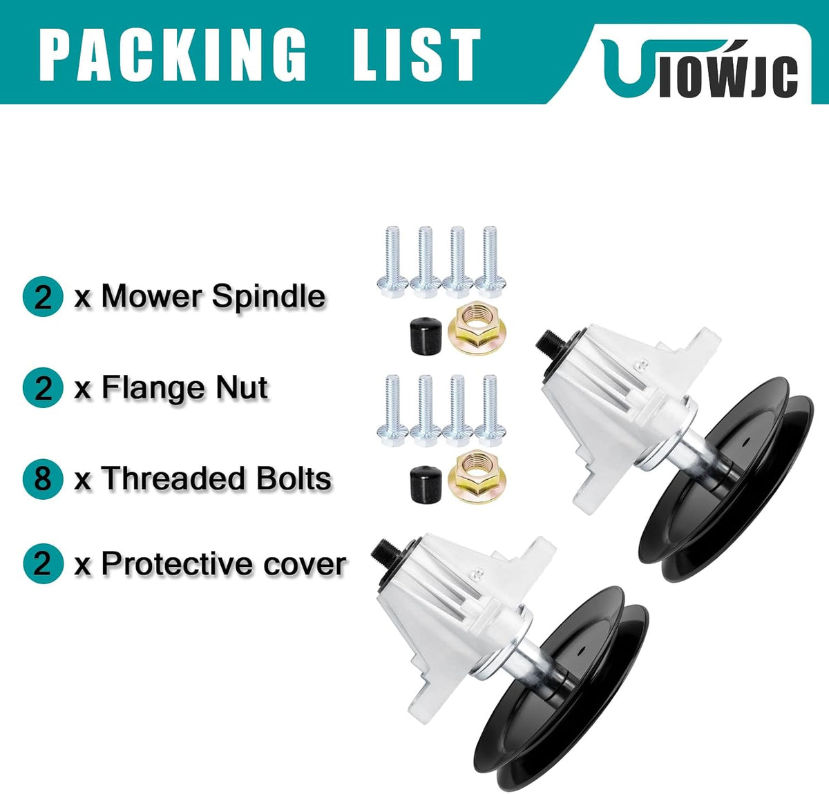 42" Inch 618p09260 618 09260 Lawn Mower Spindle Assembly Fit for Troy Bilt Mustang Z42 Craftsman Z5200 Cub Cadet ZT1 ZTS1 42 Zero Turn Mower Deck Replacement Parts 618-09260 61809260 (2 Pack)