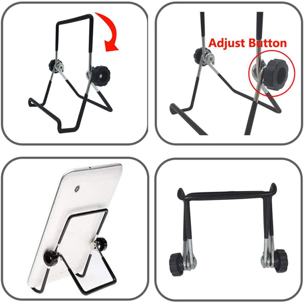 Adjustable Tablet Stand Holder 2 Pack, Non-Slip Foldable Holder Cradle Fit for 9-12.9" Tablets, iPad, Samsung and