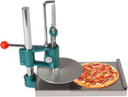 7.9inch Pizza Dough Press Machine, Commercial Use Manual Pastry Press Machine, Stainless-Steel Household Pizza Press