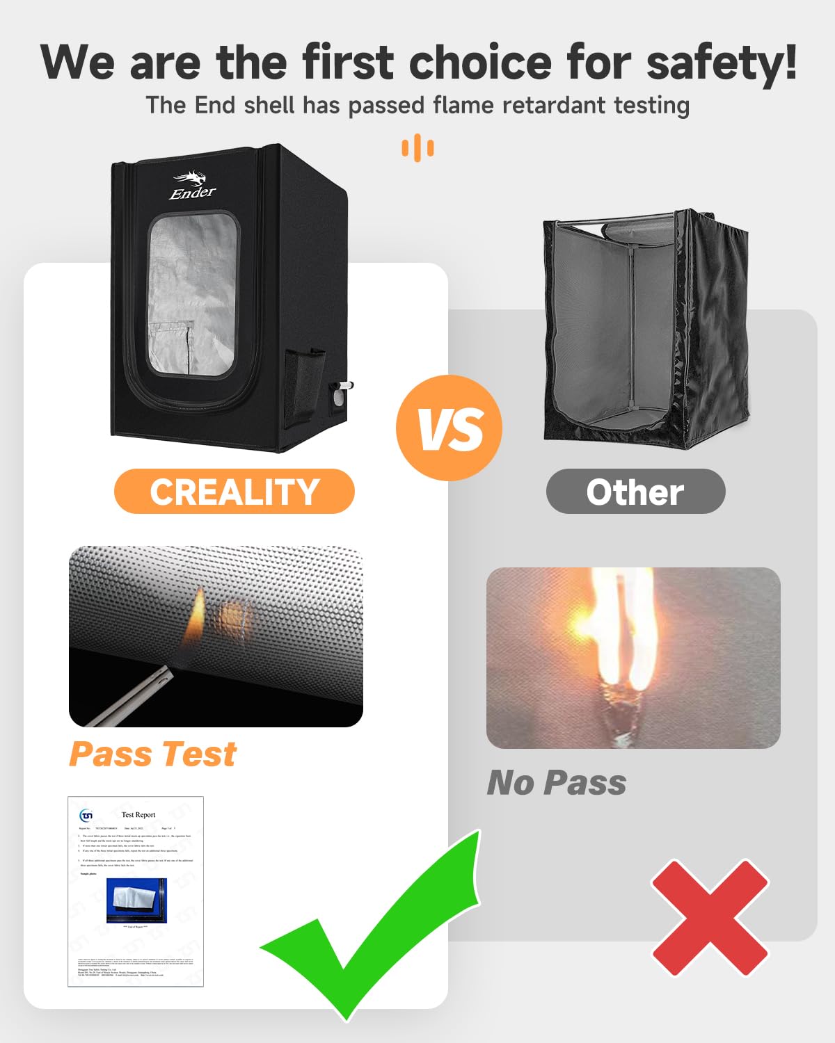 Official 3D Printer Enclosure with Fan Interface Fireproof Dustproof Constant Temperature Dust Cover 480 * 600 *
