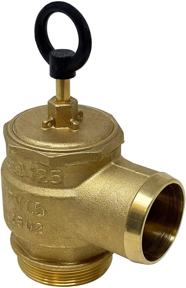 Brass Pressure Relief Valve, 300 CFM, 2" Diameter, Fully Adjustable, Non-Code (1050-0000 RIV)