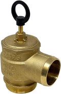 Brass Pressure Relief Valve, 300 CFM, 2" Diameter, Fully Adjustable, Non-Code (1050-0000 RIV)