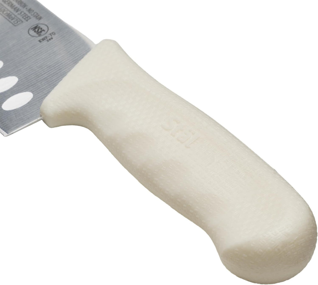 7" White Plastic Santoku Knife