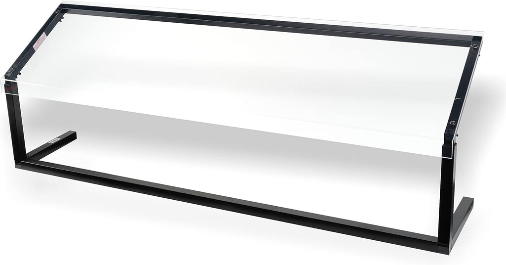 Buffet Bar Adjustable Sneeze Guard for Catering, Buffets, Restaurants, Plastic, 60 Inches, Black