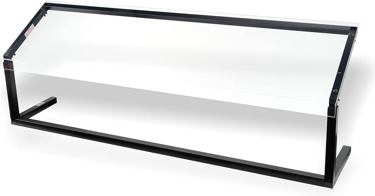 Buffet Bar Adjustable Sneeze Guard for Catering, Buffets, Restaurants, Plastic, 60 Inches, Black