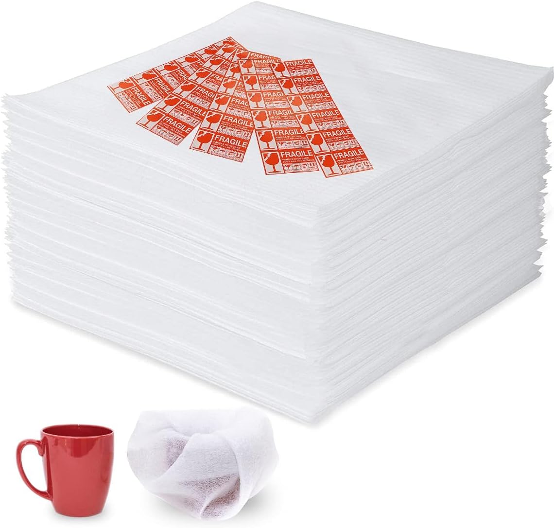 8x10 Foam Pouches, 200pcs Cushion Foam Pouch for Moving and Storing