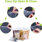 Small Poly Zipper Bags 3 x 4 in ,Clear,(200pcs 2Mil)