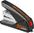 Stapler for Desk, 50 Sheet Effortless Desktop Stapler Staple with One Finger, Portable Ergonomic Handheld Staplers