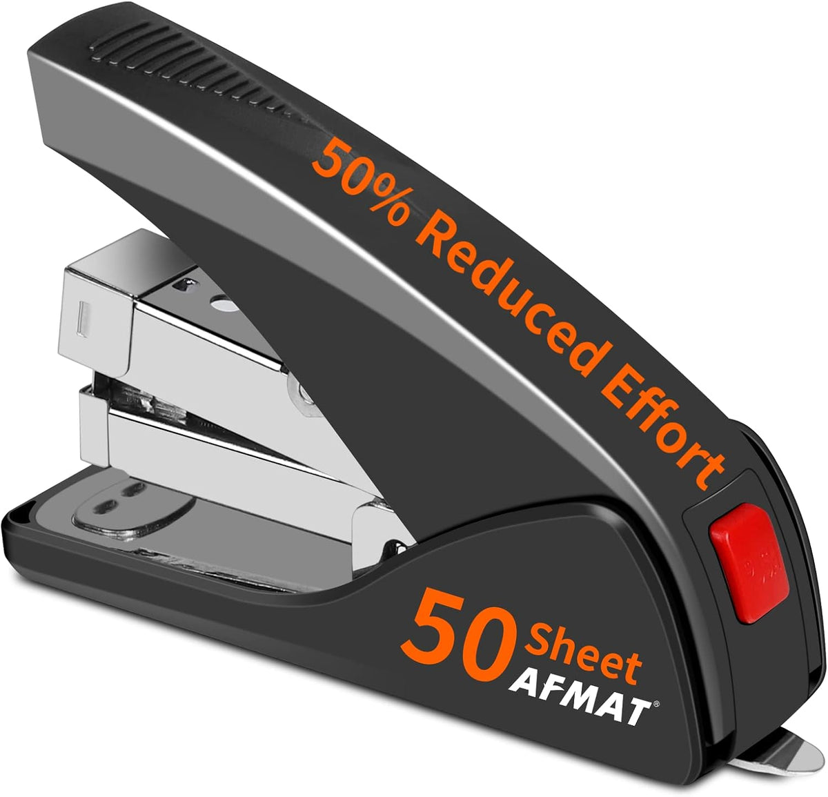 Stapler for Desk, 50 Sheet Effortless Desktop Stapler Staple with One Finger, Portable Ergonomic Handheld Staplers