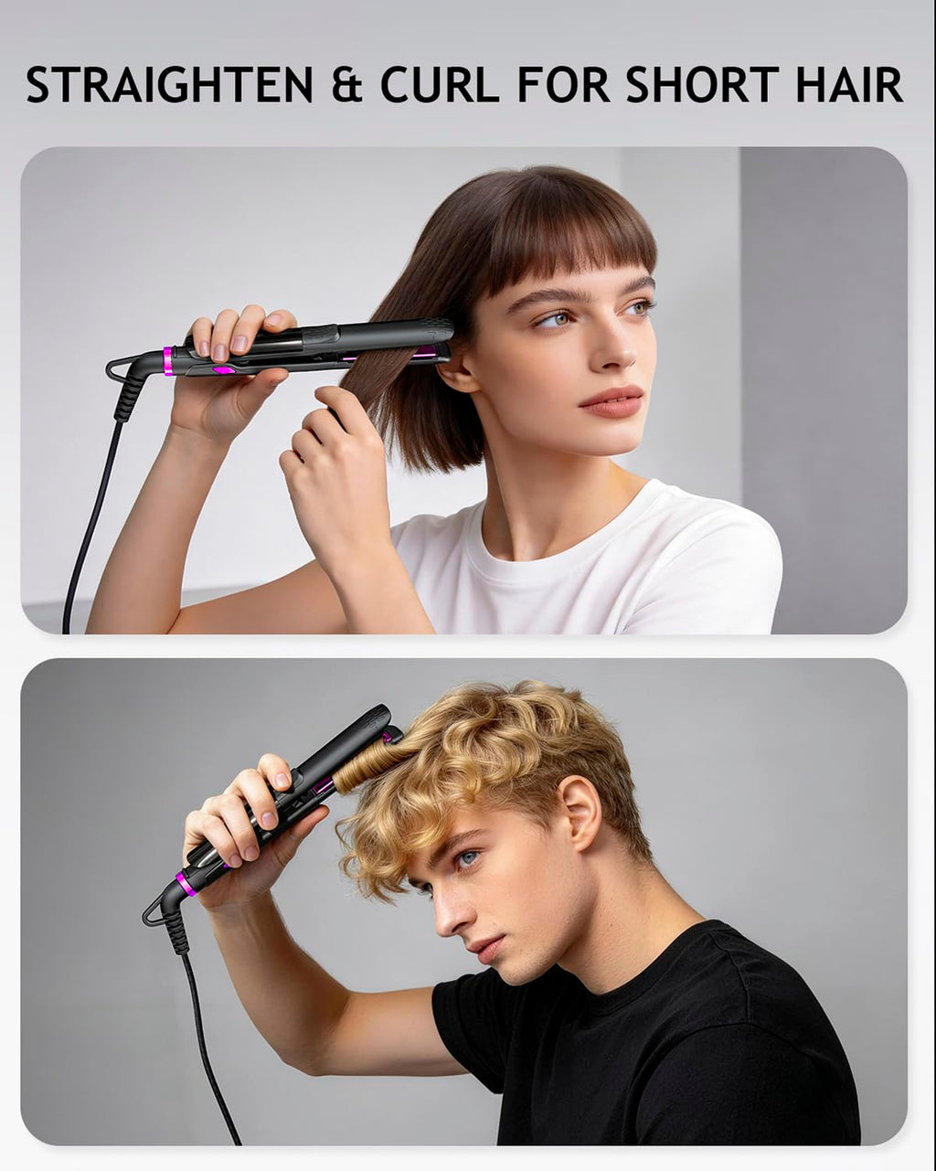 0.5 Inch Mini Flat Iron Adjustable Temp