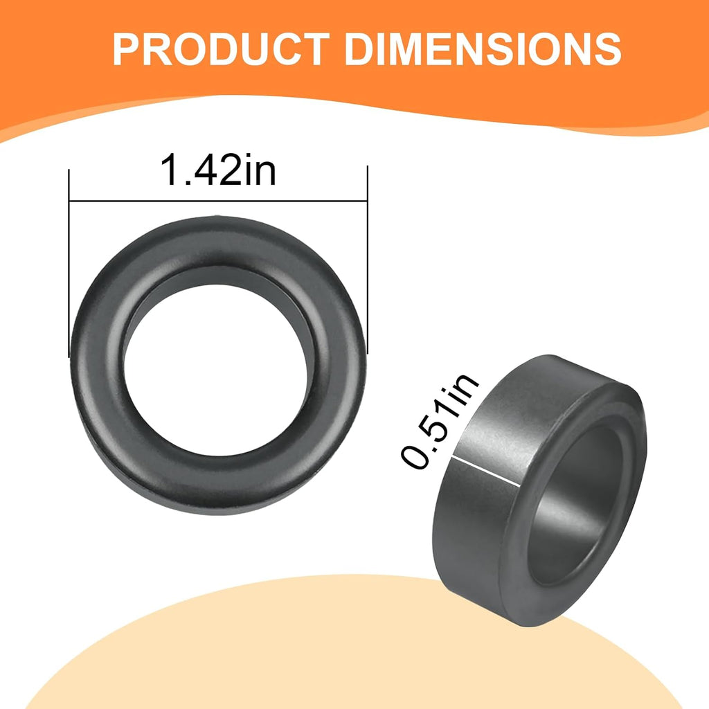 FT-140-43 Ferrite Ring Core for EFHW and Power Transformers, 2 Pcs