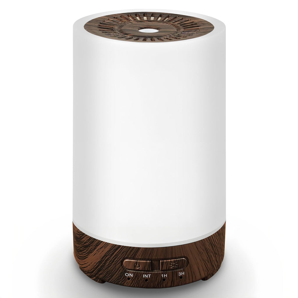 Essential Oil Diffuser, 150ML Small Portable Aromatherapy Diffuser, Home Fragrance Aroma Diffuser with 7-Color LED