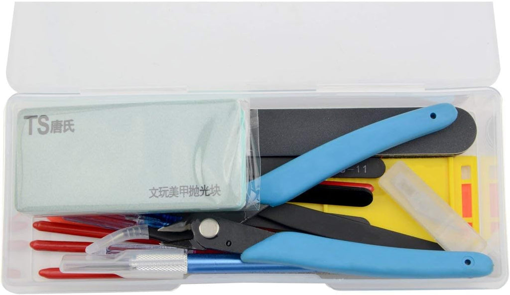 Professional 20 PCS Model Tools Kit Modeler Basic Tools Craft Set Hobby Building Tools Kit for Gundam Car Model