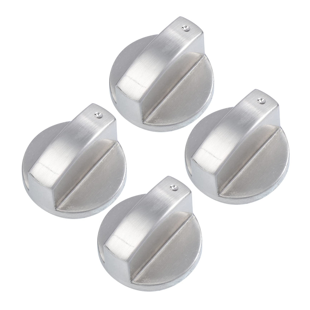 4 Pack Metal Burner Control Knobs for Electric Range Ovens
