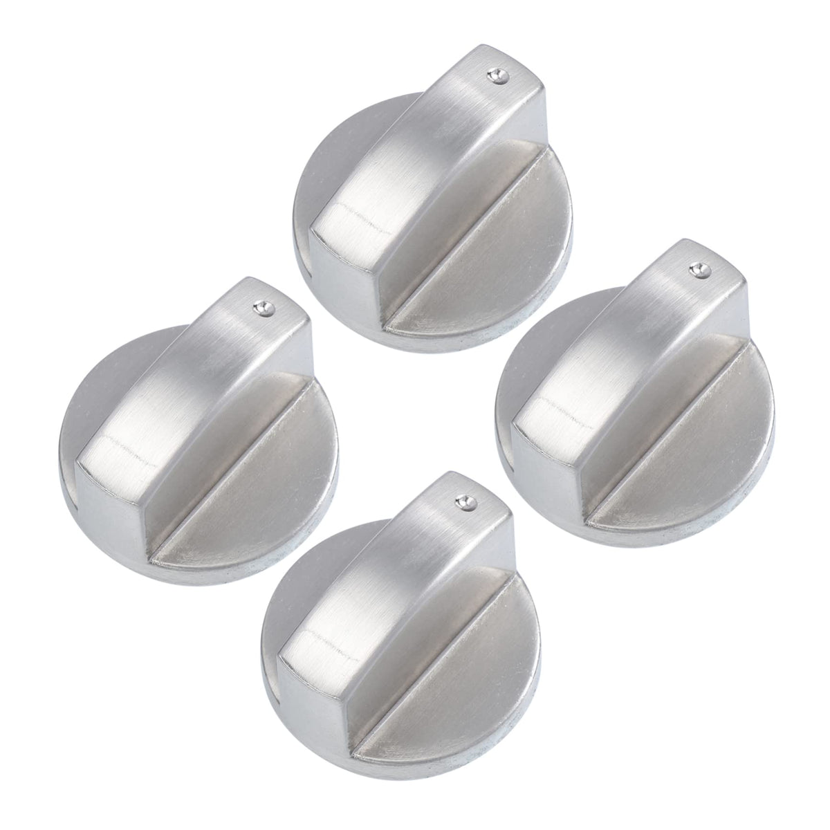 4 Pack Metal Burner Control Knobs for Electric Range Ovens