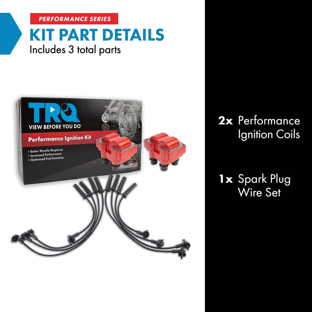 TRQ Performance Ignition Coil Kit 3 Piece