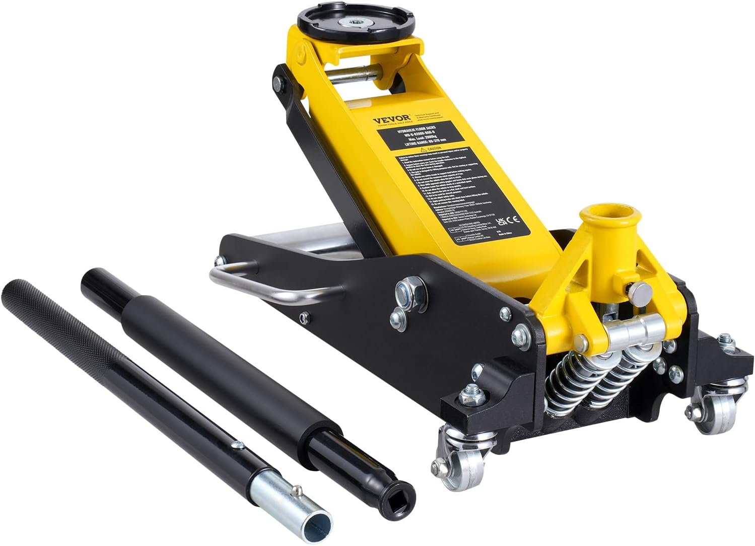 Low Profile Floor Jack 2 Ton (4400 lbs), Heavy Duty Aluminum Hydraulic Racing Floor Jack, Hydraulic Car Jack, Dual