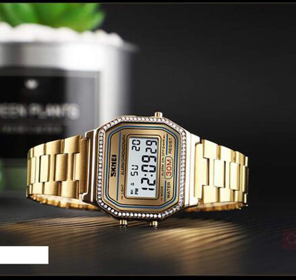 Luxury Women Watches Full Steel Electronic LED Digital Fashion Ultra Thin Square Ladies Wrist Watches …