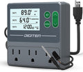 Dual Probe Temperature & Humidity Controller, Independent Sensors for Precise Temperature and Humidity Control