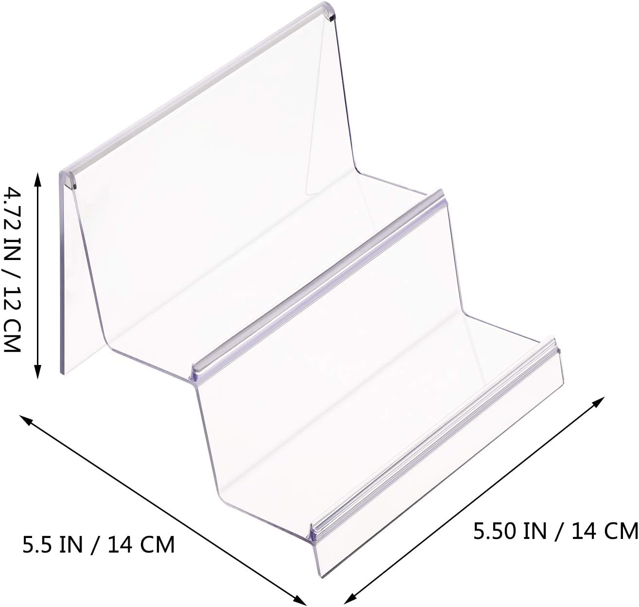 Clear Acrylic Purse Display Stand Holder Wallet Stand 2 Tier Handbag Purse Display Stand Glasses Holder Jewelry