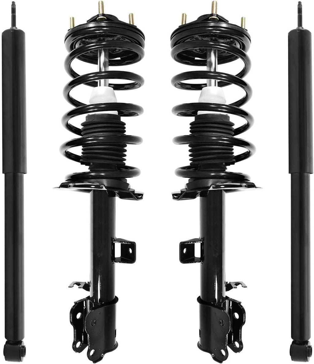 COMPLETESTRUTS - Front Complete Strut Assemblies with Coil Springs and Rear Shock Absorbers Replacement for 2008-2012 Ford Escape - Set of 4