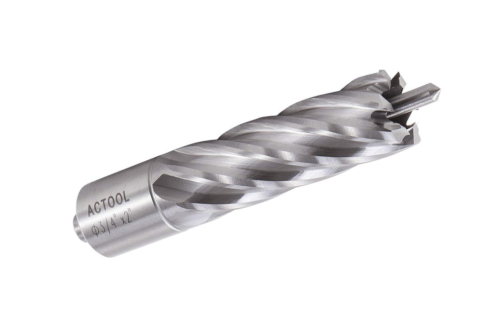 3/4" Diameter × 2" Depth of Cut HSS ANNULAR Cutter with 3/4'' Weldon Shank