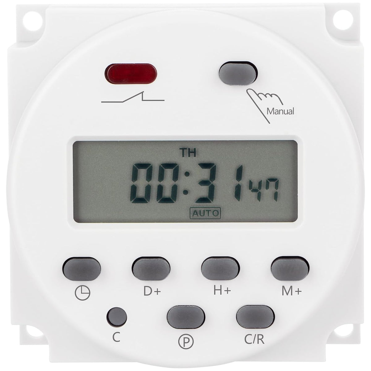 Timer Switch, DC/AC 24V 16Amp, Programmable Timer Time Relay Switch
